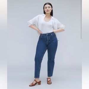 Everlane the curvy 90s cheeky straight Women's Jeans in deep Atlantic